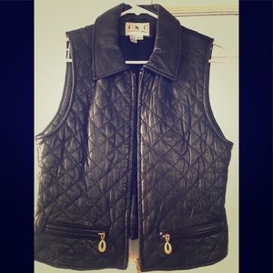 Leather vest